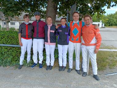 Ben Will, Tobias Mehlsteibl, Anja Biss, Fabienne Margies, Kalle Krohmer, Tom Karten (v.l.)