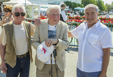 Helmut Obermeier, Richard Haselbeck, Heli Biendl (v.l.) - Foto: Franz Hahn Helmut Obermeier, Richard Haselbeck, Heli Biendl (v.l.) - Foto: Franz Hahn