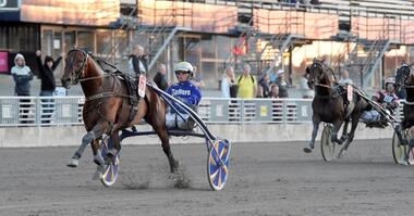 Björn Goop gewann beide Hauptrennen, mit San Moteur den Prix Readly Express (Foto: nwt.se)