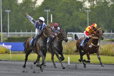 Granvillaise Bleue mit Camille Levesque (Foto: Twitter LeTrot) Granvillaise Bleue mit Camille Levesque (Foto: Twitter LeTrot)