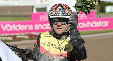 Vier V75-Rennen gewann Mats Djuse in Gävle (Foto: sulkysport.se)