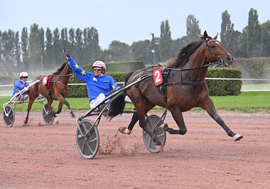 Wie in Wolvega: Jos Verbeeck jubelt mit Feydeau Seven (Foto: letrot.com) Wie in Wolvega: Jos Verbeeck jubelt mit Feydeau Seven (Foto: letrot.com)