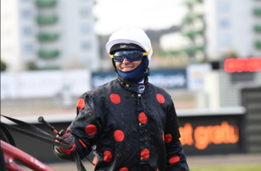 Noch lacht er: Eric Raffin in Åby (Foto: travronden.se)