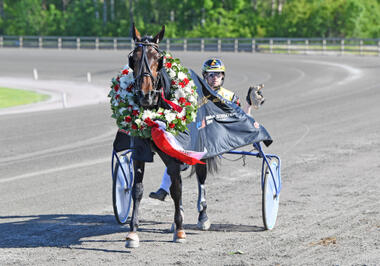 Xerava C.D. und Mats Djuse im Goldstoet (Foto: sulkysport.se) Xerava C.D. und Mats Djuse im Goldstoet (Foto: sulkysport.se)